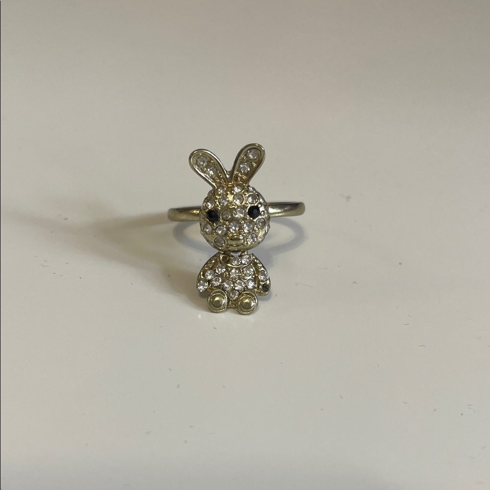 Silver Bunny Ring